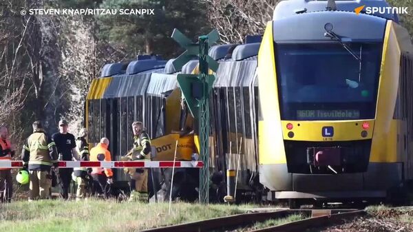 برخورد شدید دو قطار از روبرو در دانمارک چندین زخمی بر جای گذاشت - اسپوتنیک افغانستان  