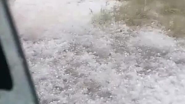 بارش ژاله به منطقه اوتجوزونجوپا در شرق-مرکز نامیبیا، آفریقای جنوبی - اسپوتنیک افغانستان  