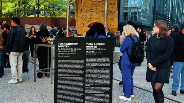 رونمایی از پیکره ای بودای بامیان «نوری که جهان را روشن می‌کند» در نیویارک - اسپوتنیک افغانستان  