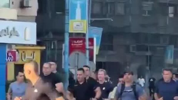 رئیس جمهور فرانسه در جریان سفرش به مصر تمرین صبحگاهی در اسکندریه برگزار کرد - اسپوتنیک افغانستان  