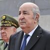 Algerian president Abdelmadjid Tebboune and army general Said Chanegriha attend the opening of a seawater desalination plant, in Tipasa, Algeria, Saturday, Feb. 22, 2025. (AP Photo) - اسپوتنیک افغانستان  