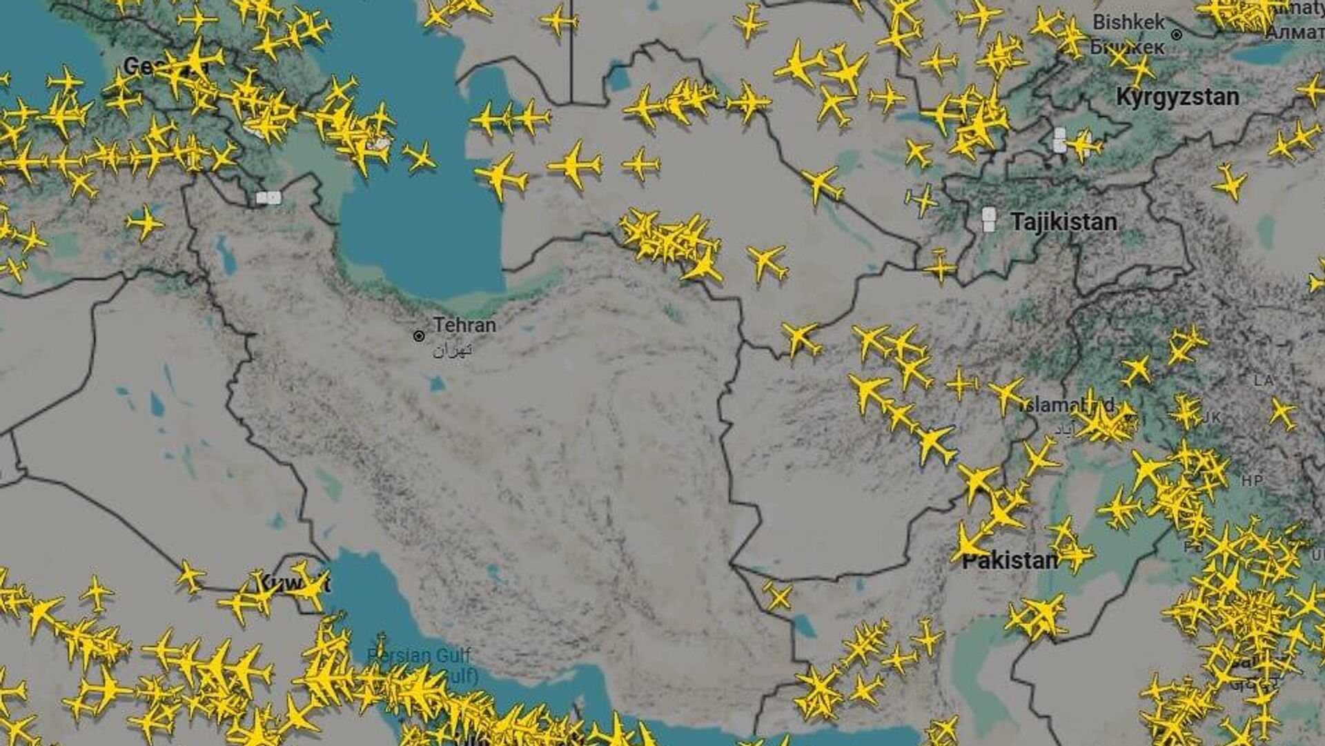 خالی شدن حریم هوایی غیرنظامی از اسرائیل تا ایران همزمان با آغاز جنگ خالی شدن حریم هوایی غیرنظامی از اسرائیل تا ایران همزمان با آغاز جنگ - اسپوتنیک افغانستان , 1920, 08.06.2026