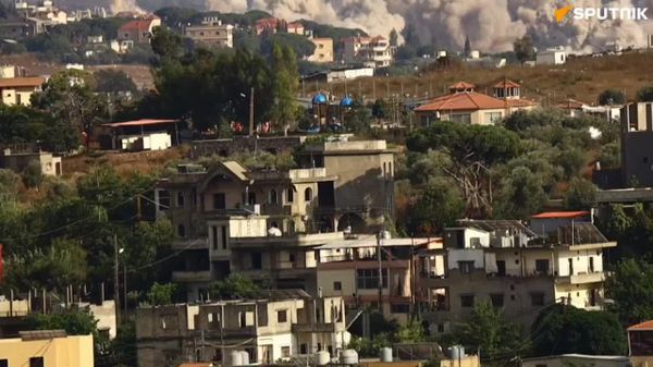 تصاویر اسپوتنیک از بمباران گسترده منازل توسط ارتش اسرائیل در کفار تبنیت در جنوب لبنان - اسپوتنیک افغانستان  