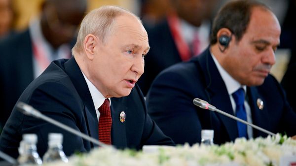 Russian President Vladimir Putin speaks at the plenary session of the 3rd Russia–Africa Summit in Moscow - اسپوتنیک افغانستان  