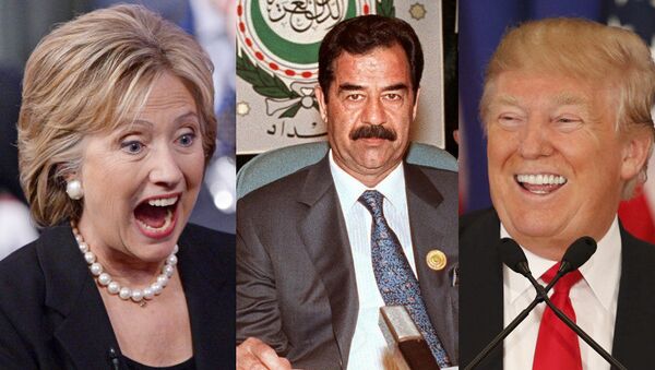 Hillary Clinton, Saddam Hussein, Donald Trump - اسپوتنیک افغانستان  