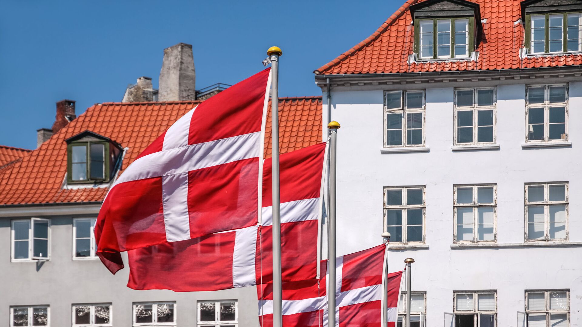 Государственный флаг Дании на одной из улиц Копенгагена - اسپوتنیک افغانستان  , 1920, 21.08.2023