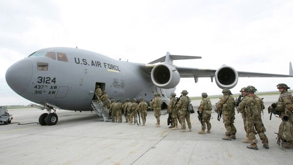 Transit center of U.S. Air Force at Manas base - اسپوتنیک افغانستان  