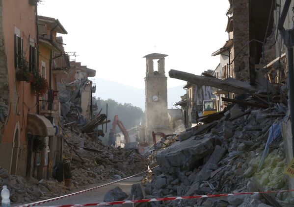 ویرانی پس از زلزله در شهر اماتریس ایتالیا - اسپوتنیک افغانستان  