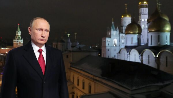 Новогоднее обращение президента России Владимира Путина - اسپوتنیک افغانستان  
