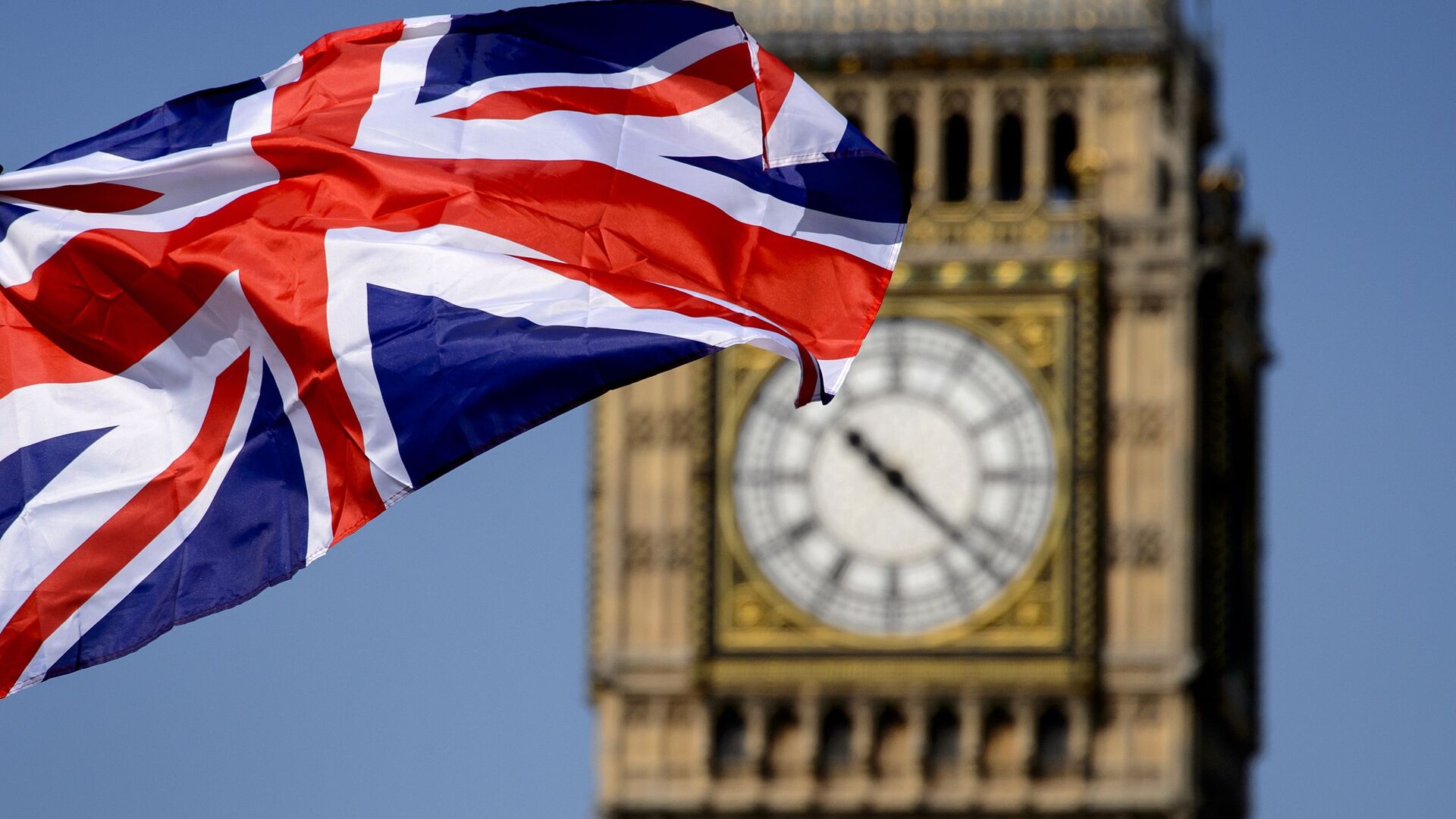 Британский флаг на фоне Биг-Бена в Лондоне - اسپوتنیک افغانستان  , 1920, 09.07.2022