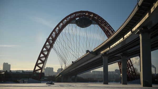 ساخت پل محنصر به فرد چین برای مسابقات المپیک زمستانی 2022 در حومه پکن - اسپوتنیک افغانستان  