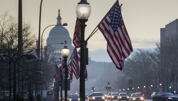 The Capitol in Washington, is seen at dawn, Wednesday, Jan. 18, 2017, as the city prepares for Friday's inauguration of Donald Trump as president - اسپوتنیک افغانستان  