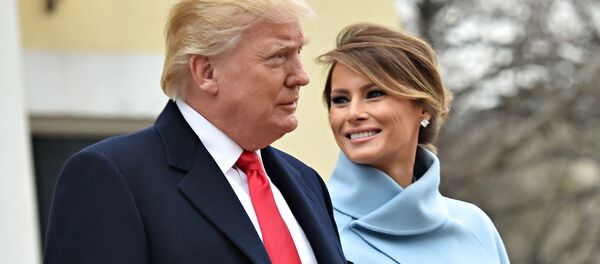 Президент США Дональд Трамп с женой Меланией перед инаугурацией в Вашингтоне Президент США Дональд Трамп с женой Меланией перед инаугурацией в Вашингтоне - اسپوتنیک افغانستان