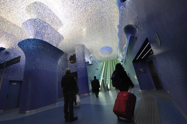 ایستگاه متروی «تولدو» در ناپل، ایتالیا - اسپوتنیک افغانستان  