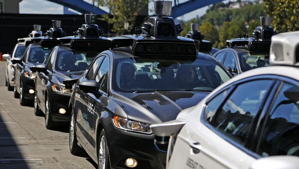 Беспилотные автомобили Uber на улице Питтсбурга - اسپوتنیک افغانستان  