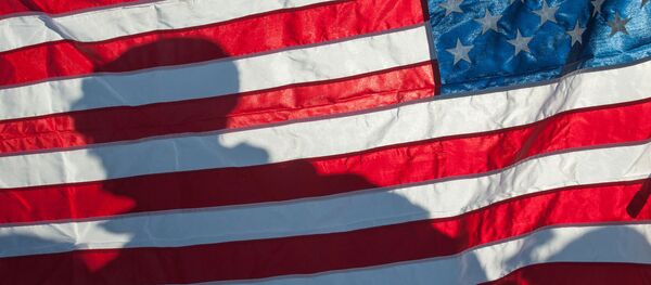 Флаг США на демонстрации военной техники и вооружения НАТО в Латвии Флаг США на демонстрации военной техники и вооружения НАТО в Латвии - اسپوتنیک افغانستان