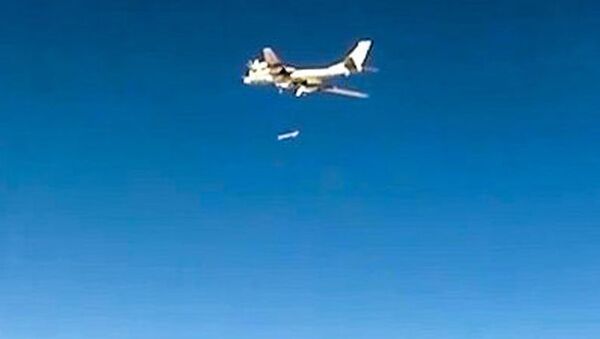 حملات هوایی Tu-95MSبر داعش در رقه (ویدیو) - اسپوتنیک افغانستان  