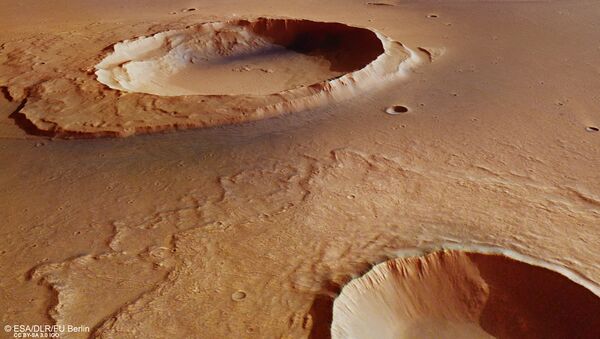 Кратер Ворчестера на Марсе со следами великого потопа - اسپوتنیک افغانستان  
