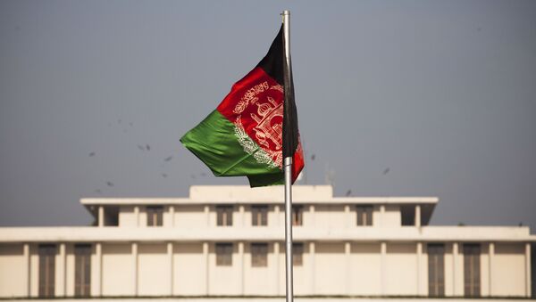 Флаг Афганистана в центре Исламабада - اسپوتنیک افغانستان  