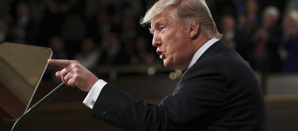 Дональд Трамп во время выступления перед Конгрессом США - اسپوتنیک افغانستان  