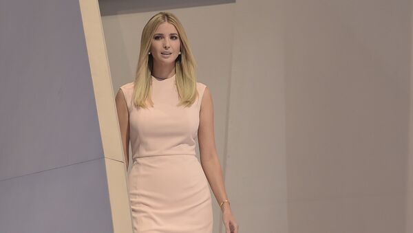 Ivanka Trump arrives to speak on the last day of the Republican National Convention on July 21, 2016, in Cleveland, Ohio - اسپوتنیک افغانستان  