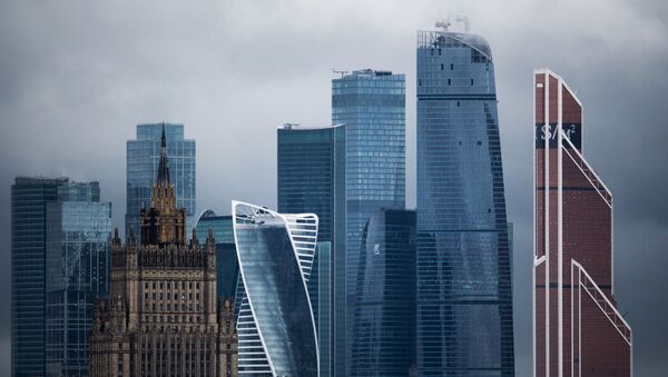 Здание Министерства иностранных дел РФ и Московский международный деловой центр Москва-Сити в Москве - اسپوتنیک افغانستان  