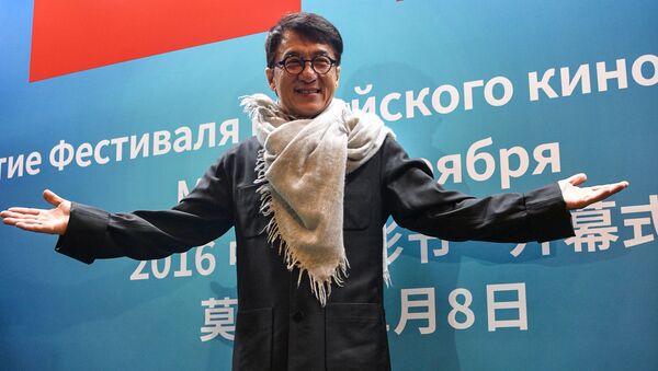 Актер Джеки Чан на церемонии открытия Фестиваля китайского кино в Москве - اسپوتنیک افغانستان  