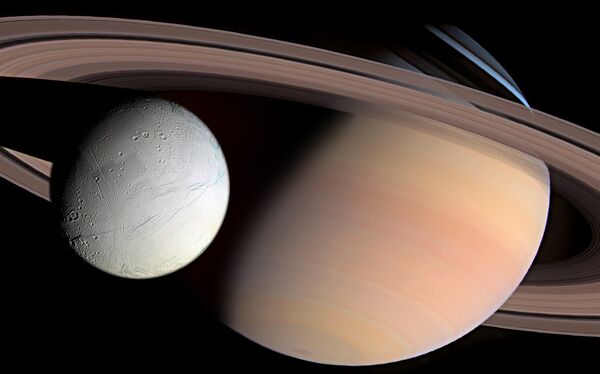 Saturn and Enceladus  - اسپوتنیک افغانستان  