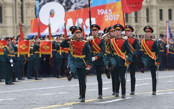 رسم و گذشت نظامی روسیه بمناسبت جشن پیروزی بر فاشیسم در جنگ جهانی  دوم (سالهای  1945 ـ 1941) - اسپوتنیک افغانستان  