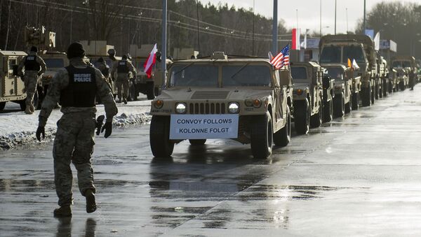 Военнослужащие США, прибывающие в Польшу в рамках операции Атлантическая решимость - اسپوتنیک افغانستان  