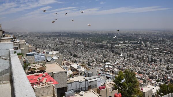 دفع حمله هوایی بر فراز دمشق توسط سیستم دفاع هوایی سوریه - اسپوتنیک افغانستان  