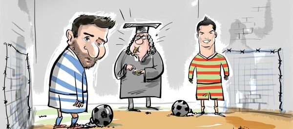 احتمال زندانی شدن رونالدو و مسی - اسپوتنیک افغانستان  