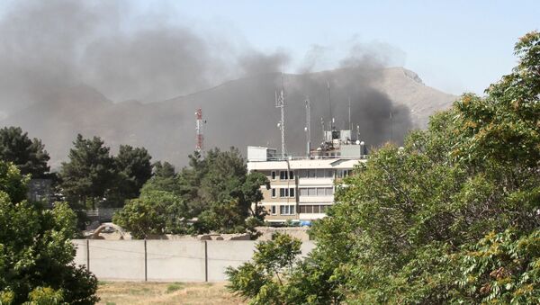 Дым после взрыва в Кабуле - اسپوتنیک افغانستان  