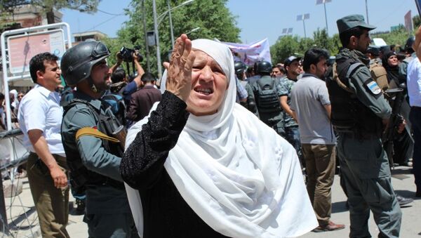 Антиправительственная демонстрация в Кабуле за отставку президента страны Ашрафа Гани - اسپوتنیک افغانستان  