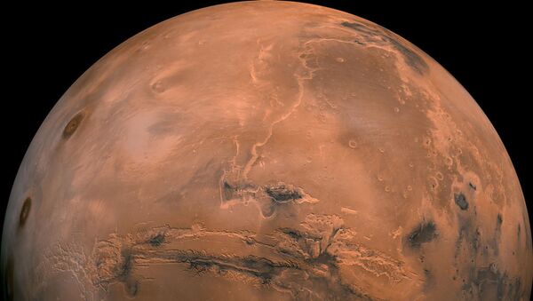 Вид из космоса на долины Маринер на Марсе - اسپوتنیک افغانستان  