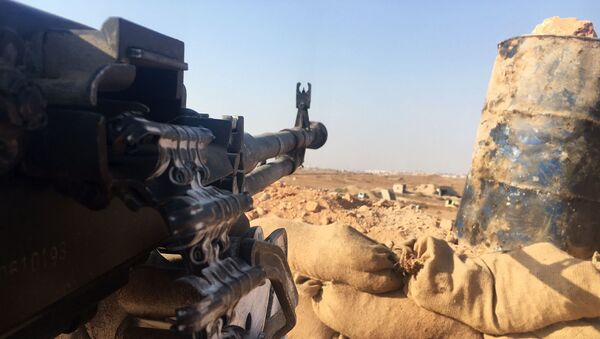 Огневая позиция сирийской армии в районе части ПВО на юге Алеппо - اسپوتنیک افغانستان  