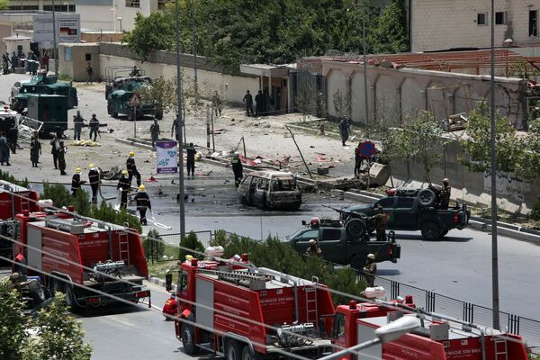 عواقب انفجار  در جوار پارلمان کابل - اسپوتنیک افغانستان  