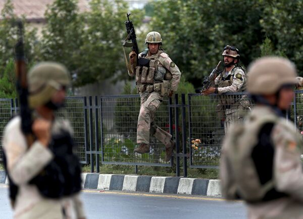 گزمه جاده ها کابل بعد از انفجار توسط نیرو های امنیتی افغانستان - اسپوتنیک افغانستان  