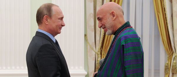 ملاقات حامد کرزی با ولادیمیر پوتین - اسپوتنیک افغانستان  