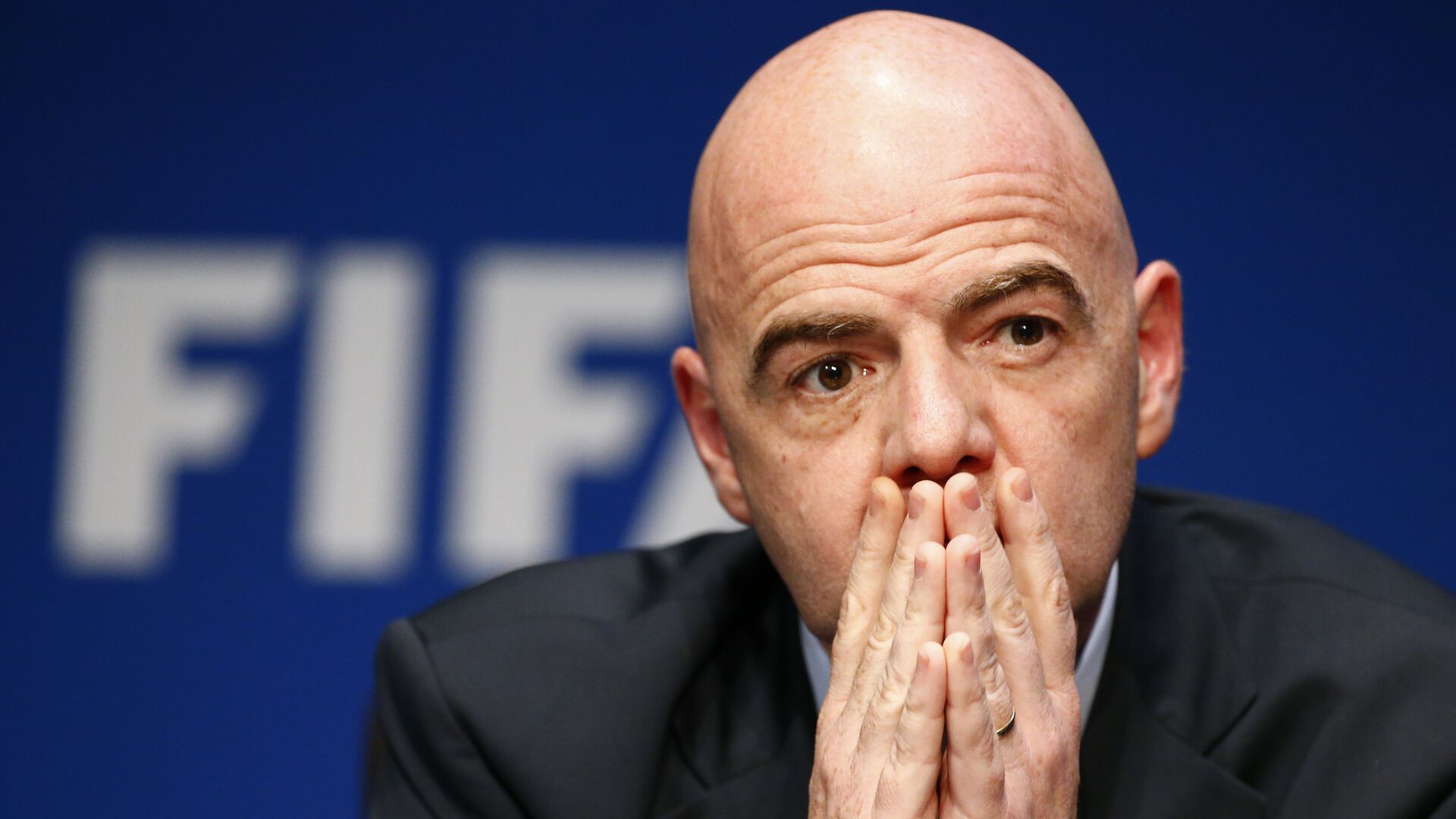 FIFA President Gianni Infantino attends a news conference after the executive committee meeting at the FIFA headquarters in Zurich, Switzerland March 18, 2016. - اسپوتنیک افغانستان  , 1920, 27.01.2022
