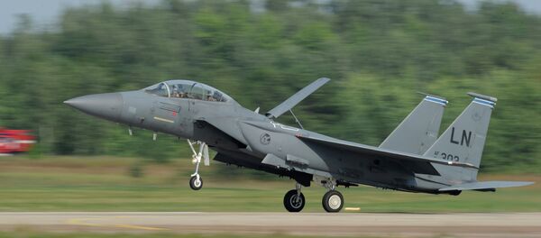 US McDonnell Douglas F-15 Eagle twin-engine and all-weather tactical fighter US McDonnell Douglas F-15 Eagle twin-engine and all-weather tactical fighter - اسپوتنیک افغانستان
