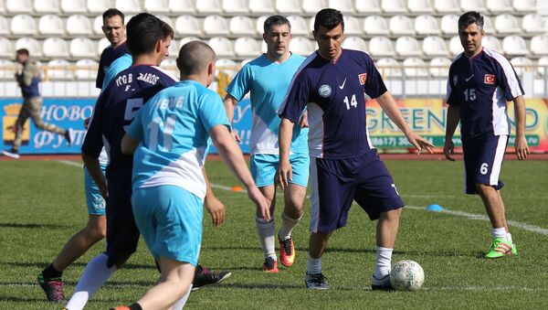 Товарищеский матч по футболу между российскими и турецкими моряками - اسپوتنیک افغانستان  