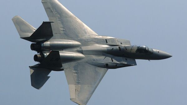 An F-15 Eagle American fighter. (File) - اسپوتنیک افغانستان  