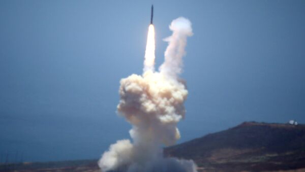The Ground-based Midcourse Defense (GMD) element of the U.S. ballistic missile defense system launches during a flight test from Vandenberg Air Force Base, California, U.S - اسپوتنیک افغانستان  