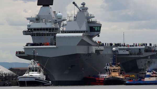 Крупнейший корабль ВМС Великобритании авианосец Королева Елизавета - اسپوتنیک افغانستان  