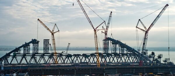 نصب تاق پل کریمه + ویدیو نصب تاق پل کریمه + ویدیو - اسپوتنیک افغانستان