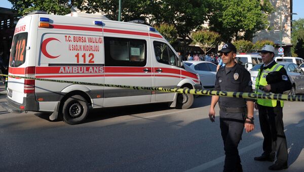 Офицеры полиции на месте взрыва в турецком городе Бурса - اسپوتنیک افغانستان  