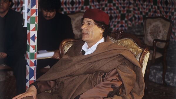 Muammar al-Gaddafi, leader of Libya accorded the honorifics Guide of the First of September Great Revolution of the Socialist People's Libyan Arab Jamahiriya. (File) - اسپوتنیک افغانستان  