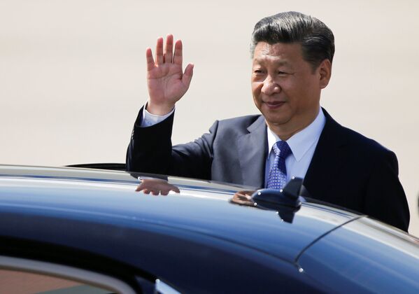 شی جین پینگ رئیس جمهور چین، به منظور اشتراک در اجلاس سران گروه بیست به هامبورگ رسید - اسپوتنیک افغانستان  