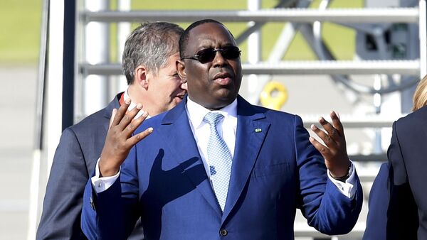 Президент Сенегала Маки Салл прибывает на саммит G 20 в Гамбурге, Германия  - اسپوتنیک افغانستان  